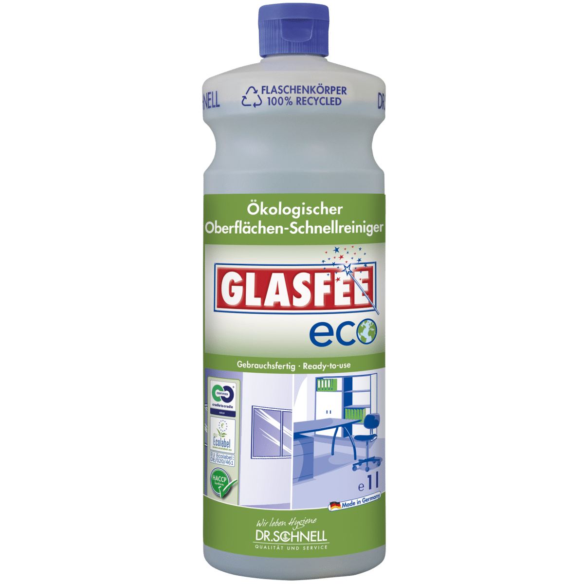 Glasfee Eco 1L - Ökoloogiline ja kiire pindade puhastusvahend